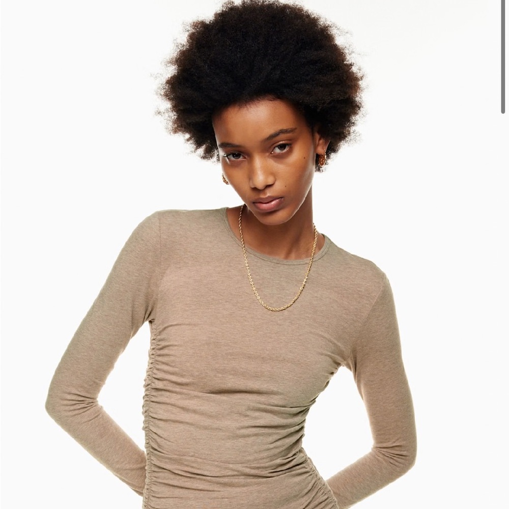TNA grey Long Sleeve Blouse